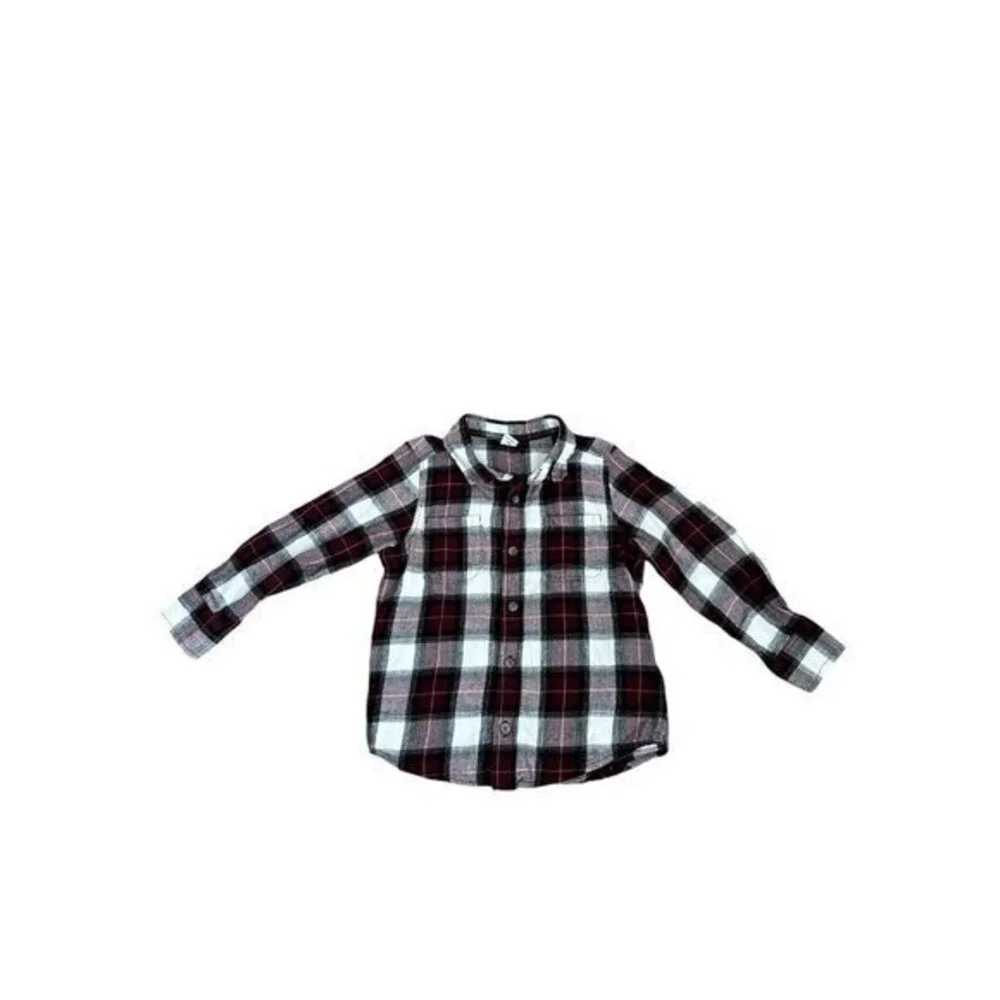 Old Navy Plaid Flannel Button Up